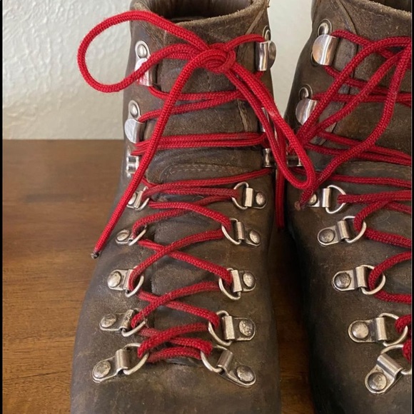 Vintage Shoes Vintage S Moritz Italian Made Brown Leather Hiking